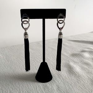 Kilian Rhodium plate Tassel earrings. Original piece by fragrance Designer. NWT